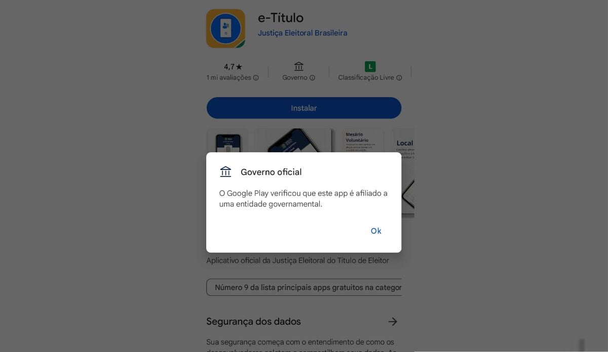 Aplicativos do governo ganharam sinalização no Google Play.