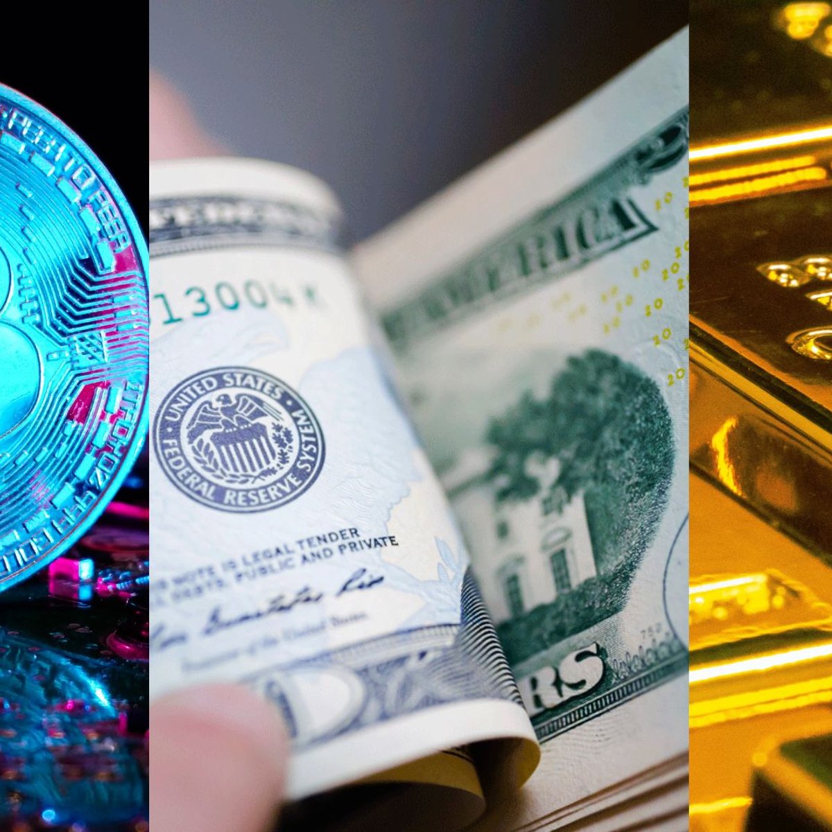 Dólar, ouro e bitcoin estão entre os melhores investimentos em 2024