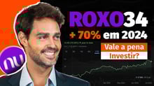 ROXO34 sobe 70% em 2024. Vale a pena investir?