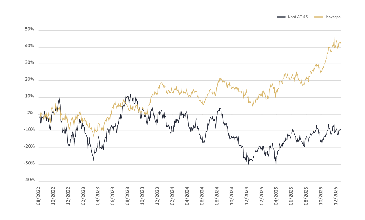 Rentabilidade Fundo Nord AT 45