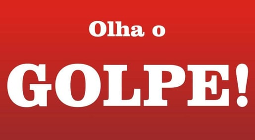 O golpe tá aí, cai quem quer