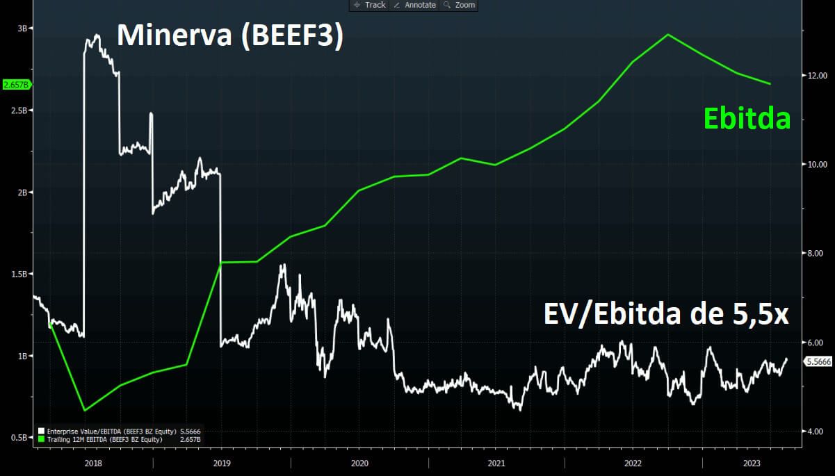 Ebitda de Minerva