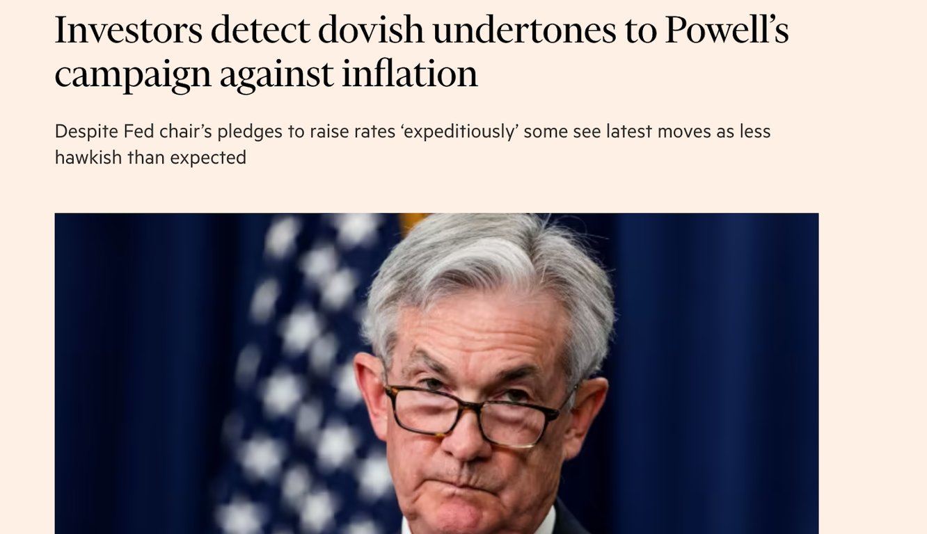 Manchete sobre Powell.