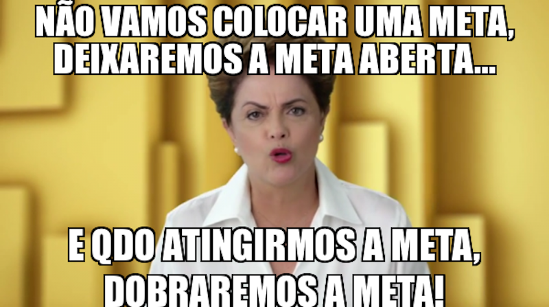 Meme da ex-presidente Dilma.