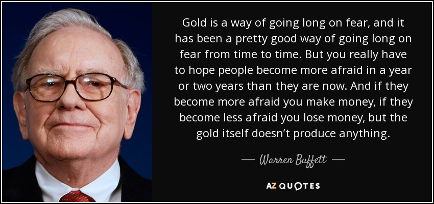 Citação de Warren Buffett. Tradução na legenda da imagem.