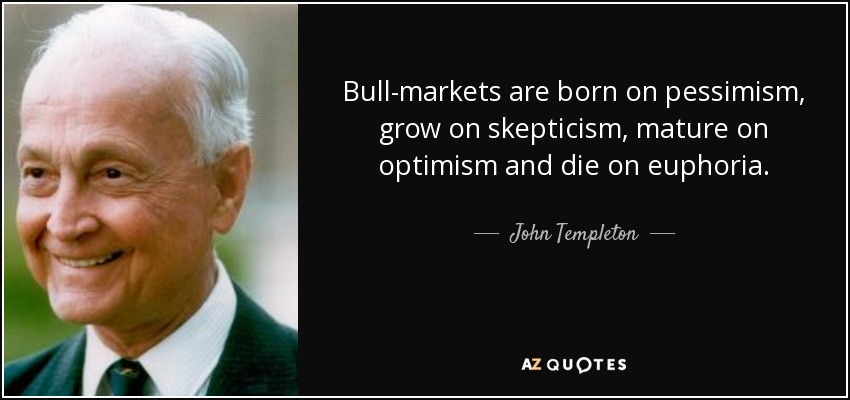 Citação de John Templeton. Tradução acima.